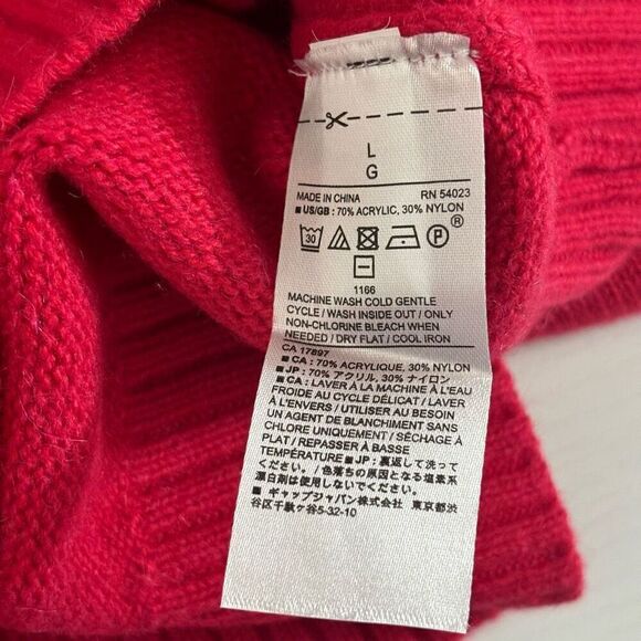 Banana Republic Women’s Lofty Crew Neck Long Sleeve Pullover Sweater Pink Size L - Picture 4 of 10